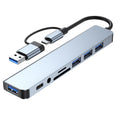 Aluminum 8-in-1 USB Dock