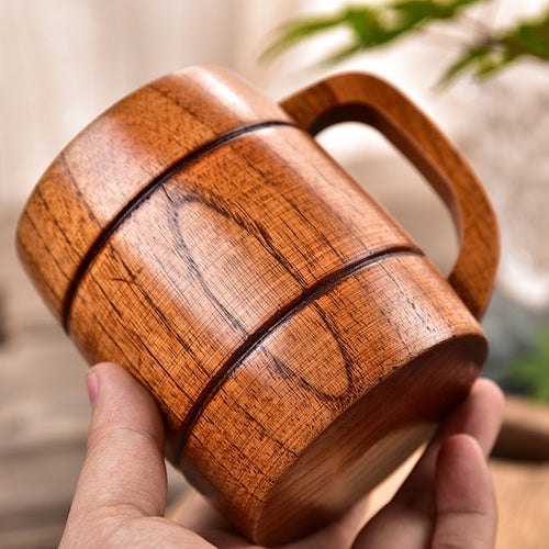 12 Oz. Wooden Beer Mug With Handle