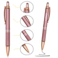 Knurled Push Stylus Ballpoint Pen