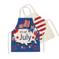 Independence Day Printed Linen Sleeveless Apron