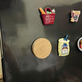 Round Bamboo Bottle Opener
