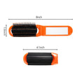 Compact Folding Hair Brush With Mirror