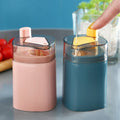 Creative Press-to-Dispense Toothpick Holder – Wheat Plastic
