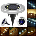 Solar Powered 8 Led Ground Lights