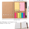 Spiral Sticky Notes Notebook With Pen