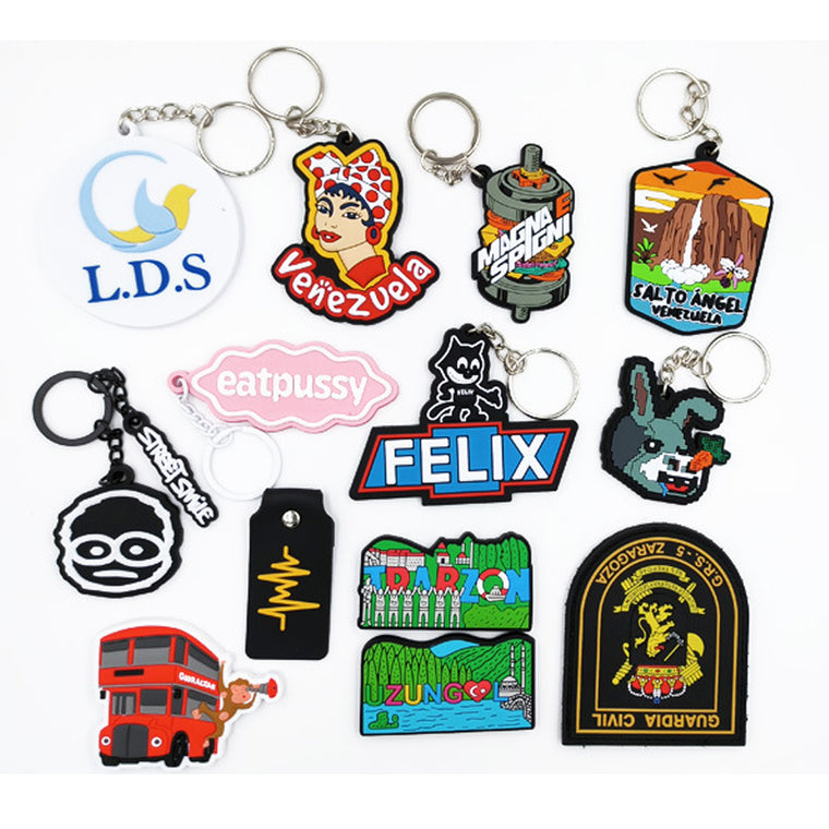 Pvc- 2D Custom Shaped Keychains