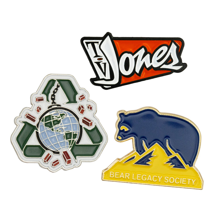 Lapel Pins Die Struck Soft Enamel (1-1/4