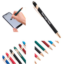 Rose Gold Metal Push-Button Capacitive Touch Ballpoint Pen