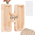 26 Letter Wooden Piggy Bank