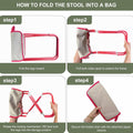 Portable Outdoor Folding Zipper Stool