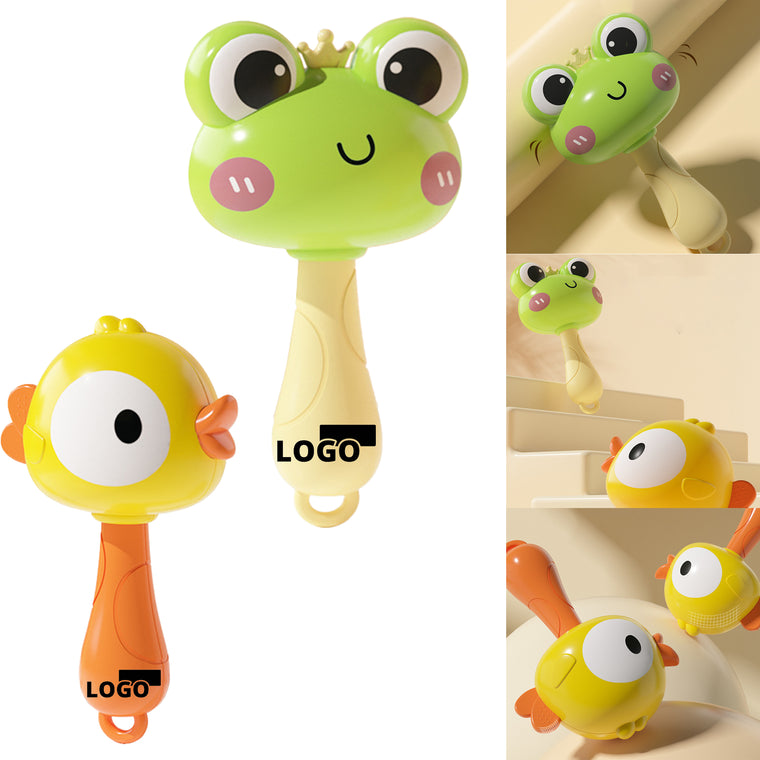 Abs Baby Shaker Toy Animal Shape Choice (Frog Or Chick)