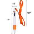5 In 1 Retractable Shuttle Pens With Neck Lanyard
