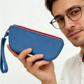 Portable Silicone Eyeglass Case With Zipper