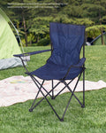 Cozy Folding Camp Chair With Armrest Cooler