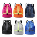 Soccer Drawstring Backpack With Separate Shoe Compartment