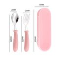 Portable Stainless Steel Toddler Utensils Fork And Spoon Set