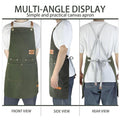 Adjustable Cross Back Canvas Apron