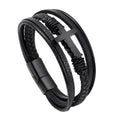 Stainless Steel Bracelet Cross Woven Bracelet