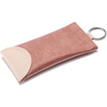 Trendy Snake-Print Eyeglass Pouch with Spring Closure