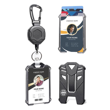 Badge Holder Retractable Heavy Duty Carabiner