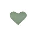 6-Pack Leather Heart-Shaped Portable Bookmarks