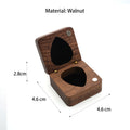 Custom Rectangle Wooden Guitar Picks Box including 1pcs Pick