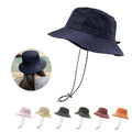 Packable Soft Brim Fishing Bucket Hat With Strap