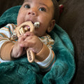 Wooden Animal Baby Hand Bell Toy