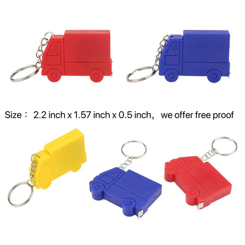 1m/3ft Mini Truck Shape Tape Measure Keychain