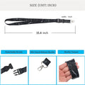 Neck Lanyard With Safe Removable Buckle Premium Soft Fabric