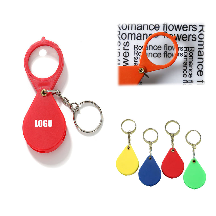 Mini Folding Magnifier Keychain