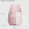 Pink College Laptop Backpack For Ladies