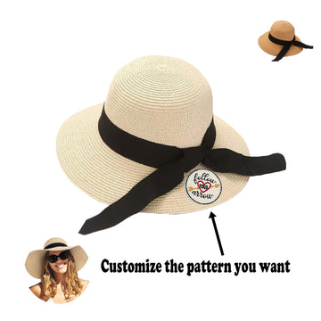 Summer Portable Wide Brim Sunshade Beach Straw Hat