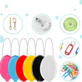 Oval Squeeze Coin Holders With Chain