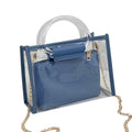 Clear Crossbody Bag with Removable Tote Bag