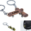 Retro Heavy Metal Element Skateboard Keychain