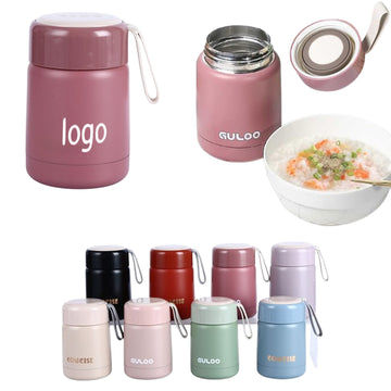 12 Oz Stainless Steel Breakfast Insulation Cup With Lanyard