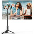 Foldable Telescopic Selfie Stick with Triangular Stand