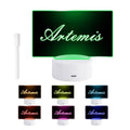 USB Charging Erasable Acrylic Glow-in-the-Dark Message Board