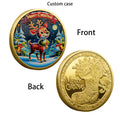 Custom Christmas Themed Commemorative Coin Challenge Coin