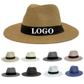 Wide Brim Straw Panama Hat