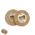 Round Bamboo Bottle Opener Corporate Gift