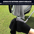 Tri-Fold Microfiber Golf Towel with Clip