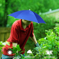 Outdoor Folding Fishing Large Headwear Umbrella Hat