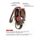 Vintage Crazy Horse Cowhide Men's Crossbody Bag