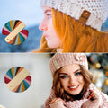 Personalized Detachable DIY Knit Cap Sweater Leather Label