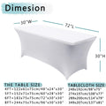 Full Color Custom 6Ft Stretch Tablecloth