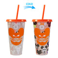 Festive Theme Color Changing Cold Cups With Lids Straws