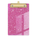 Glitter Acrylic Clipboard With Gold Clip