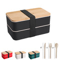 Bamboo Bento Box With Compartments